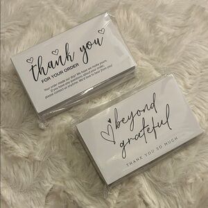Thank You Cards Set - 100